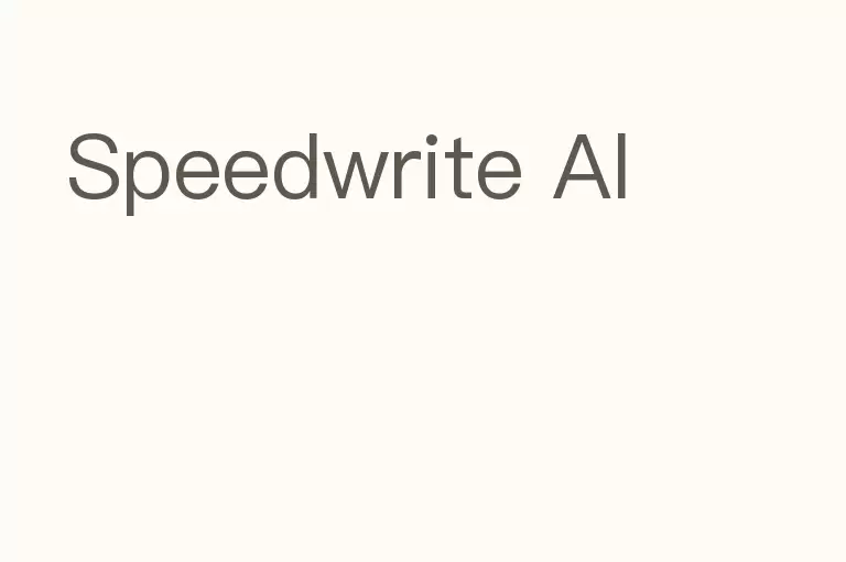 Speedwrite Al