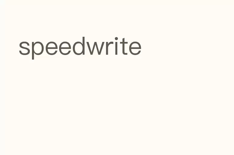 speedwrite